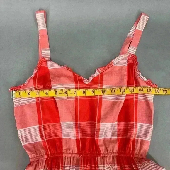 $159 Waverly Grey Blouse Womens Small Plaid Peplum Cottagecore Coastal Cowgirl - Picture 9 of 11